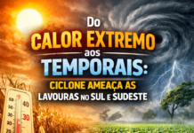 Do calor intenso aos temporais: ciclone muda o ritmo das lavouras no Sul e Sudeste