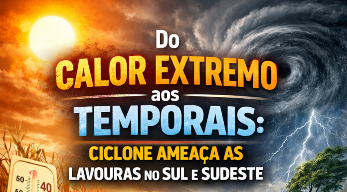 Do calor intenso aos temporais: ciclone muda o ritmo das lavouras no Sul e Sudeste
