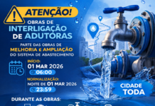 Sanepar realiza obras e pede uso consciente da água em Palmas-Pr