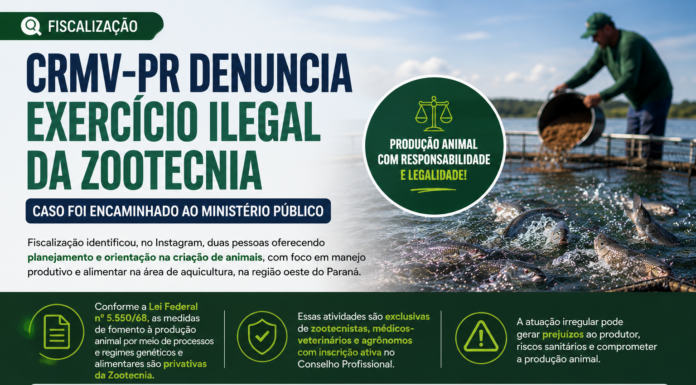 CRMV-PR denuncia exercício ilegal da zootecnia no Oeste do Paraná