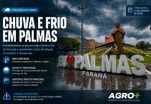 Frio e temporais mudam o tempo em Palmas nesta terça-feira