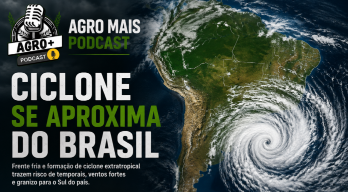 Ciclone e frente fria provocam chuva intensa no Sul do Brasil