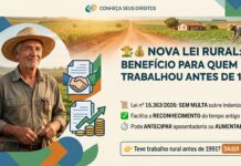 Nova lei muda regra e beneficia quem trabalhou no campo antes de 1991